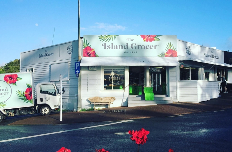 Supermarkets Dairies Island Food Stores on Waiheke Tile Group Image